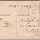 HOUSTON PA COWBOY KID ANTIQUE POSTCARD