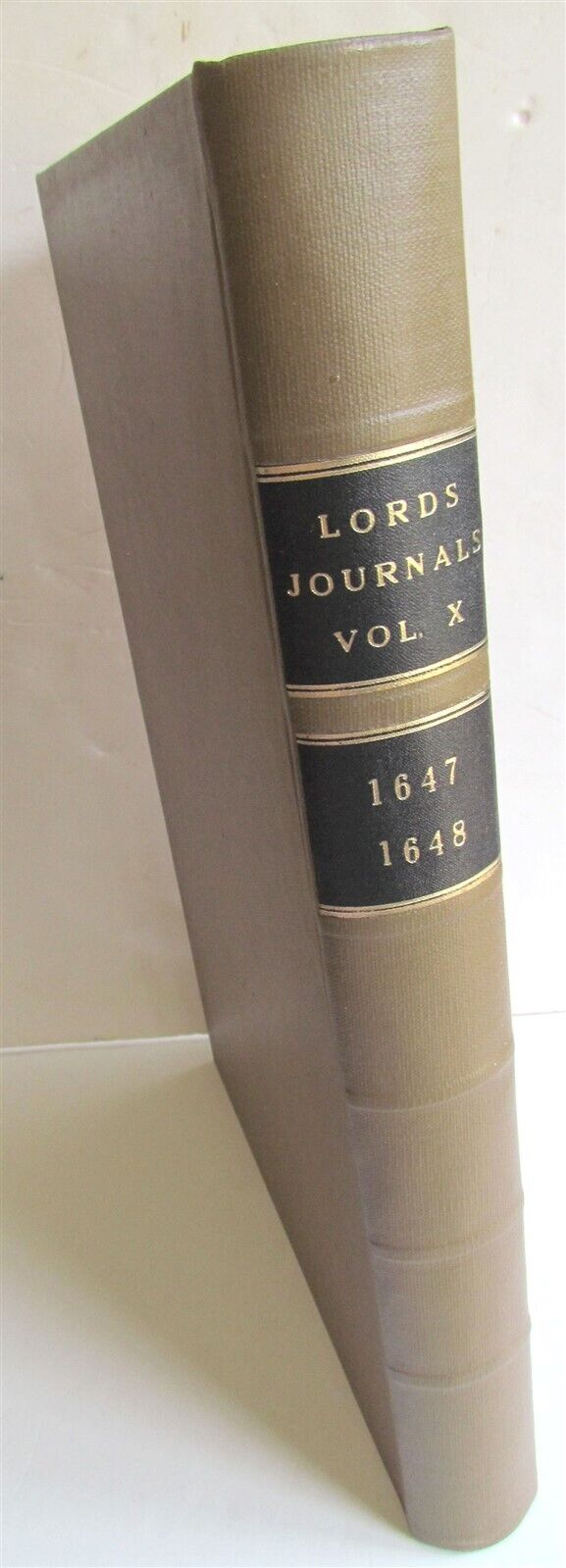 JOURNALS OF THE HOUSE OF LORDS 1647-1648 large folio antique in ENGLISH