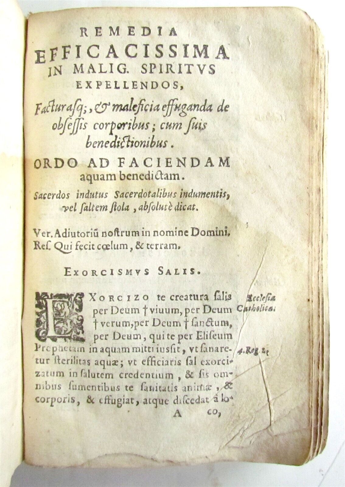 1593 OCCULT WITCHCRAFT FLAGELLUM DAEMONUM EXORCISMOS antique 16th century LATIN