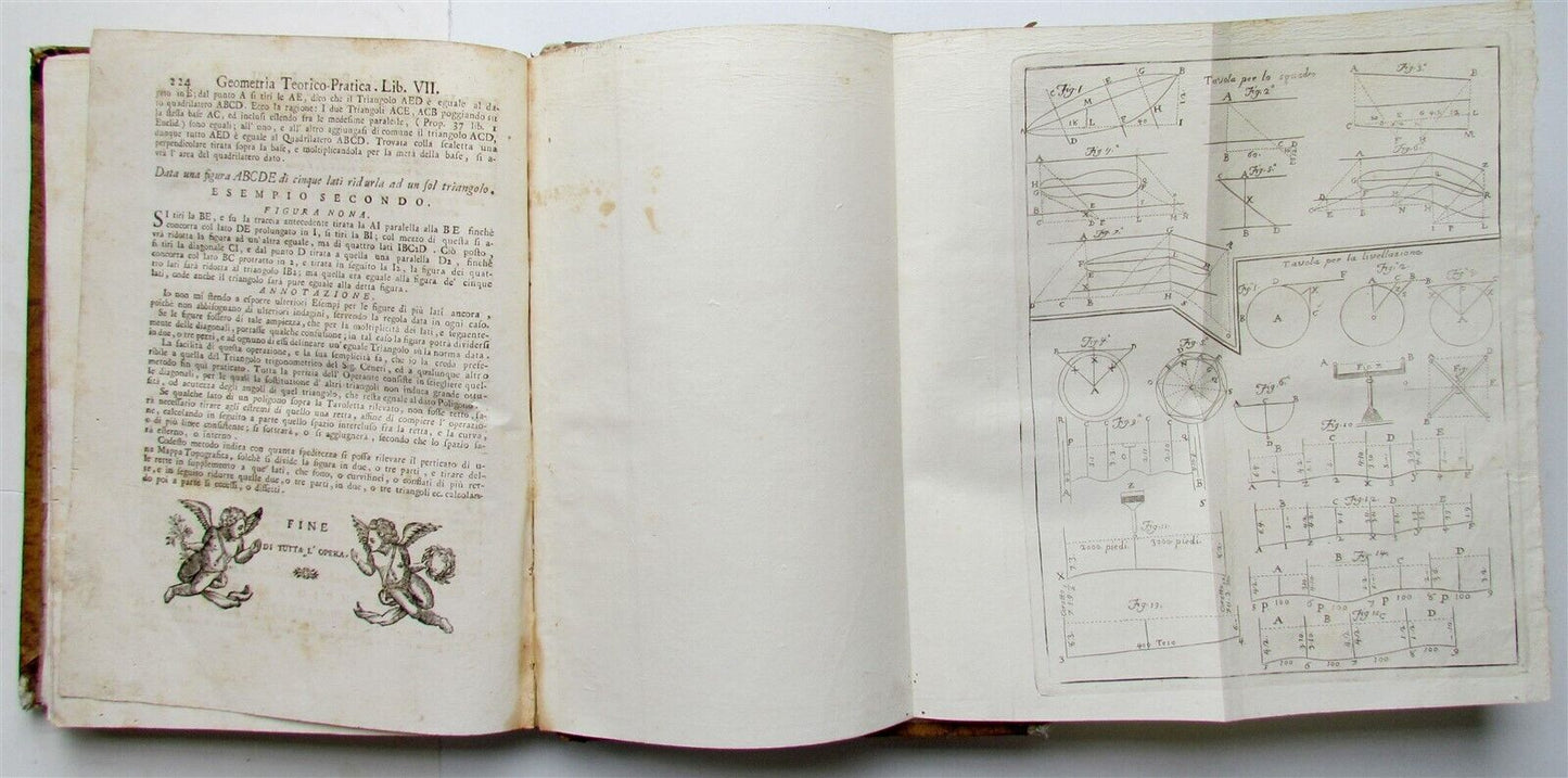 1765 Practical Arithmetic by Giulio Bassi 2 vols ARITMETICA PRACTICA MATHEMATICS