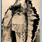 AMERICAN INDIAN CHIEF VINTAGE REAL PHOTO POSTCARD RPPC BEADED DRESS RPPC