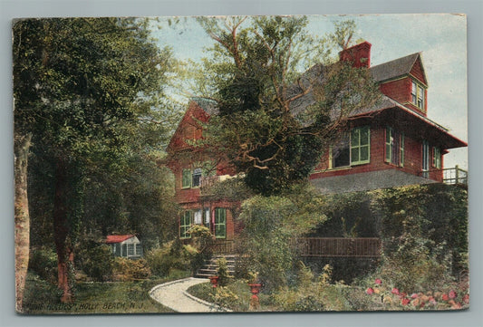 HOLLY BEACH NJ 1913 ANTIQUE POSTCARD