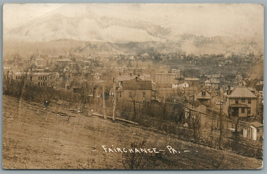 FAIRCHANCE PA ANTIQUE REAL PHOTO POSTCARD RPPC