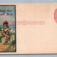 KELLOGS FLAKE ADVERTISING ANTIQUE POSTCARD McKINLEY STAMP DOUBLE SIDED RARE