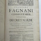 1759 VELLUM BOUND ANTIQUE FOLIO by PROSPERI FAGNANI