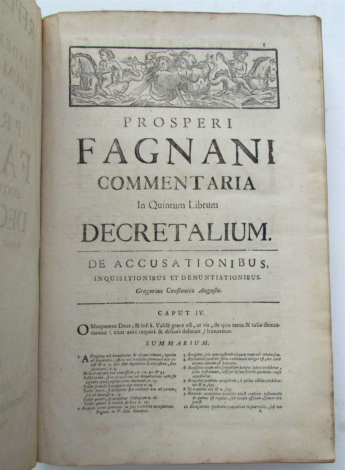 1759 VELLUM BOUND ANTIQUE FOLIO by PROSPERI FAGNANI