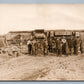 TRAIN WRECK CRASH ANTIQUE REAL PHOTO POSTCARD RPPC railway railroad