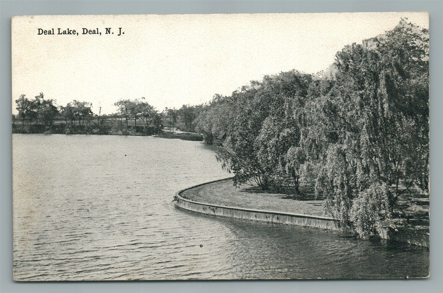 DEAL LAKE NJ ANTIQUE POSTCARD