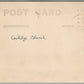 PLYMOUTH VT COOLIDGE CHURCH ANTIQUE REAL PHOTO POSTCARD RPPC