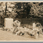 CEMETERY GRAVE ANTIQUE REAL PHOTO POSTCARD RPPC