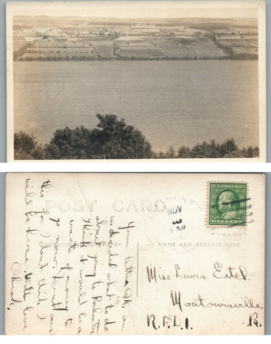 ANTIQUE 1910 RPPC REAL PHOTO POSTCARD - LAKEMONT PA