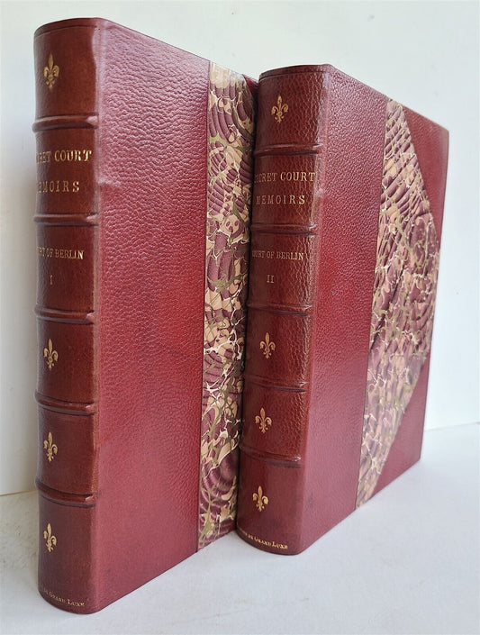 1900 COURT of BERLIN SECRET MEMOIRS 2 vols ANTIQUE LTD EDITION GROLIER SOCIETY