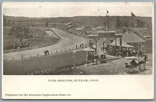 PUTNAM CT FAIR GROUNDS ANTIQUE POSTCARD