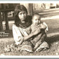 FLORIDA SEMINOLE INDIAN MORTHER & CHILD ANTIQUE REAL PHOTO POSTCARD RPPC