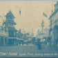 BROOKLYN NY CONEY ISLAND LUNA PARK toward the entrance ANTIQUE POSTCARD