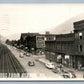 RENOVO PA STREET SCENE RAILROAD TRACKS & TRAIN VINTAGE REAL PHOTO POSTCARD RPPC