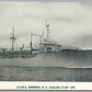 MILITARY SHIP U.S.N.S. GENERAL R.E. CALLAN ANTIQUE POSTCARD