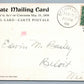 EAST AURORA NY ROYCROFT SHOP ADVERTISING PRIVATE MAILING CARD ANTIQUE POSTCARD
