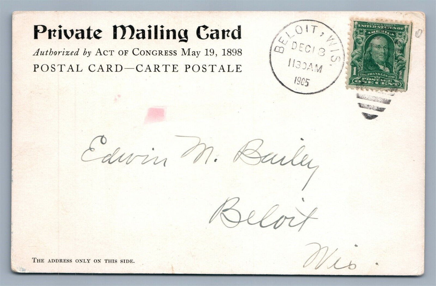 EAST AURORA NY ROYCROFT SHOP ADVERTISING PRIVATE MAILING CARD ANTIQUE POSTCARD