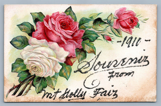 MT.HOLLY FAIR 1910 ANTIQUE POSTCARD
