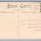 KENNEBUNKPORT ME OLD MILL BRIDGE & POND 1907 ANTIQUE POSTCARD