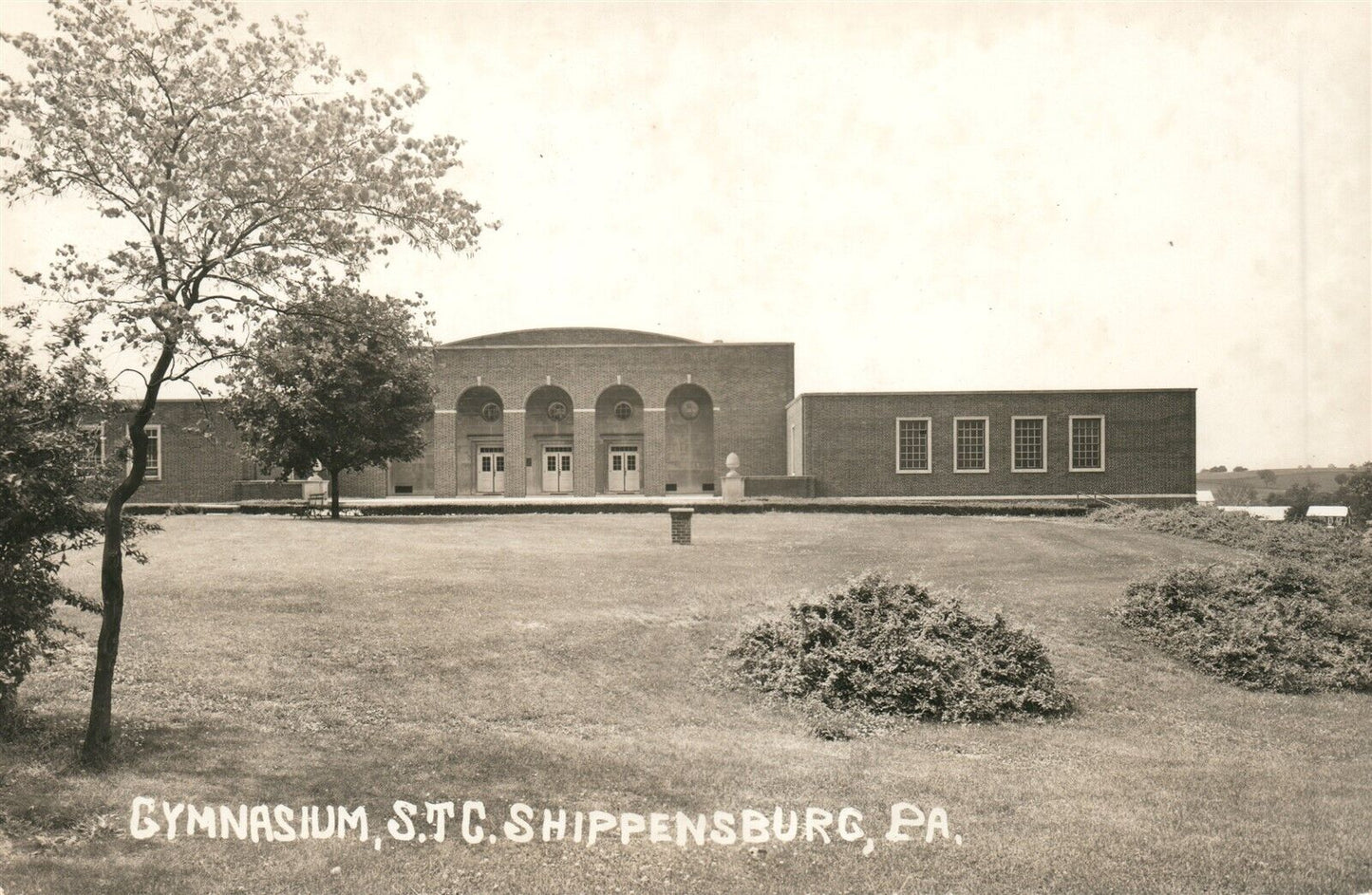 SHIPPENSBURG PA GYMNASIUM S.T.C. VINTAGE REAL PHOTO POSTCARD RPPC