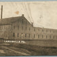 LANDISVILLE PA MONITOR MFG CO. ANTIQUE REAL PHOTO POSTCARD RPPC