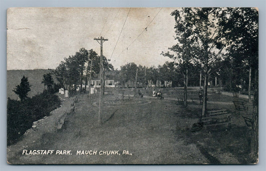MAUCH CHUNK PHILADELPHIA PA FLAGSTAFF PARK ANTIQUE POSTCARD