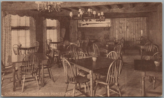 PRINCETON NJ INN DUTCH KITCHEN ANTIQUE POSTCARD