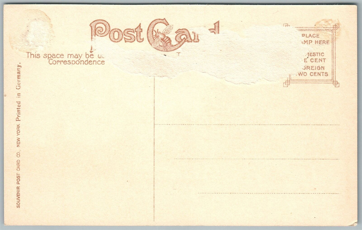 PLAINFIELD NJ PARK AVENUE ANTIQUE POSTCARD