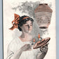 ARTIST SIGNED by EDGAR KELLER ANTIQUE POSTCARD 1609-1909 CELEBRATION