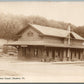 CHESTER VT RAILROAD STATION RAILWAY DEPOT ANTIQUE REAL PHOTO POSTCARD RPPC