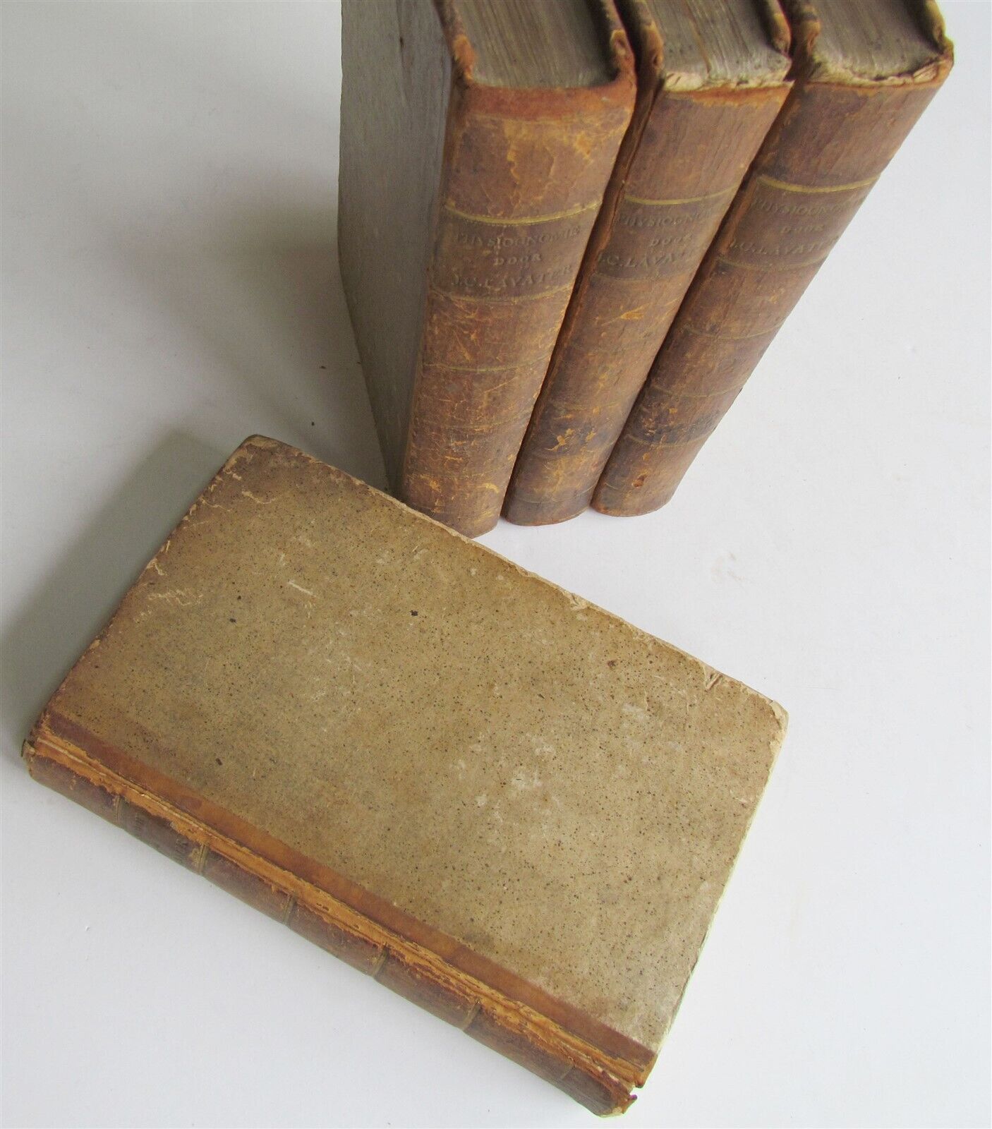 1781 4 volumes PHYSIOGNOMY ILLUSTRATED 18th century antique set