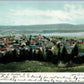 HUDSON NY BIRD'S EYE VIEW UNDIVIDED ANTIQUE POSTCARD