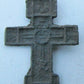 RUSSIAN 17th CENTURY ANTIQUE BRASS NECK CROSS icon