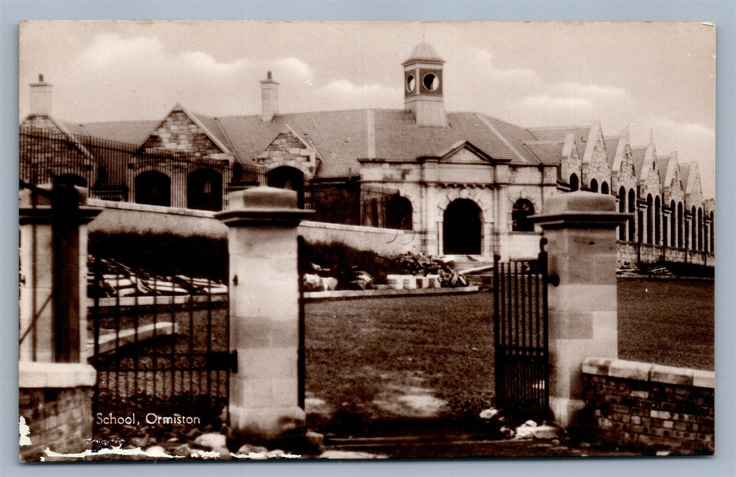 ORMISTON SCHOOL SCOTLAND UK ANTIQUE REAL PHOTO POSTCARD RPPC