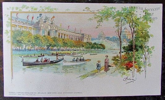 ANTIQUE UNDIVIDED OFFICIAL LOUISIANA PURCHASE EXPOSITION SOUVENIR POSTCARD