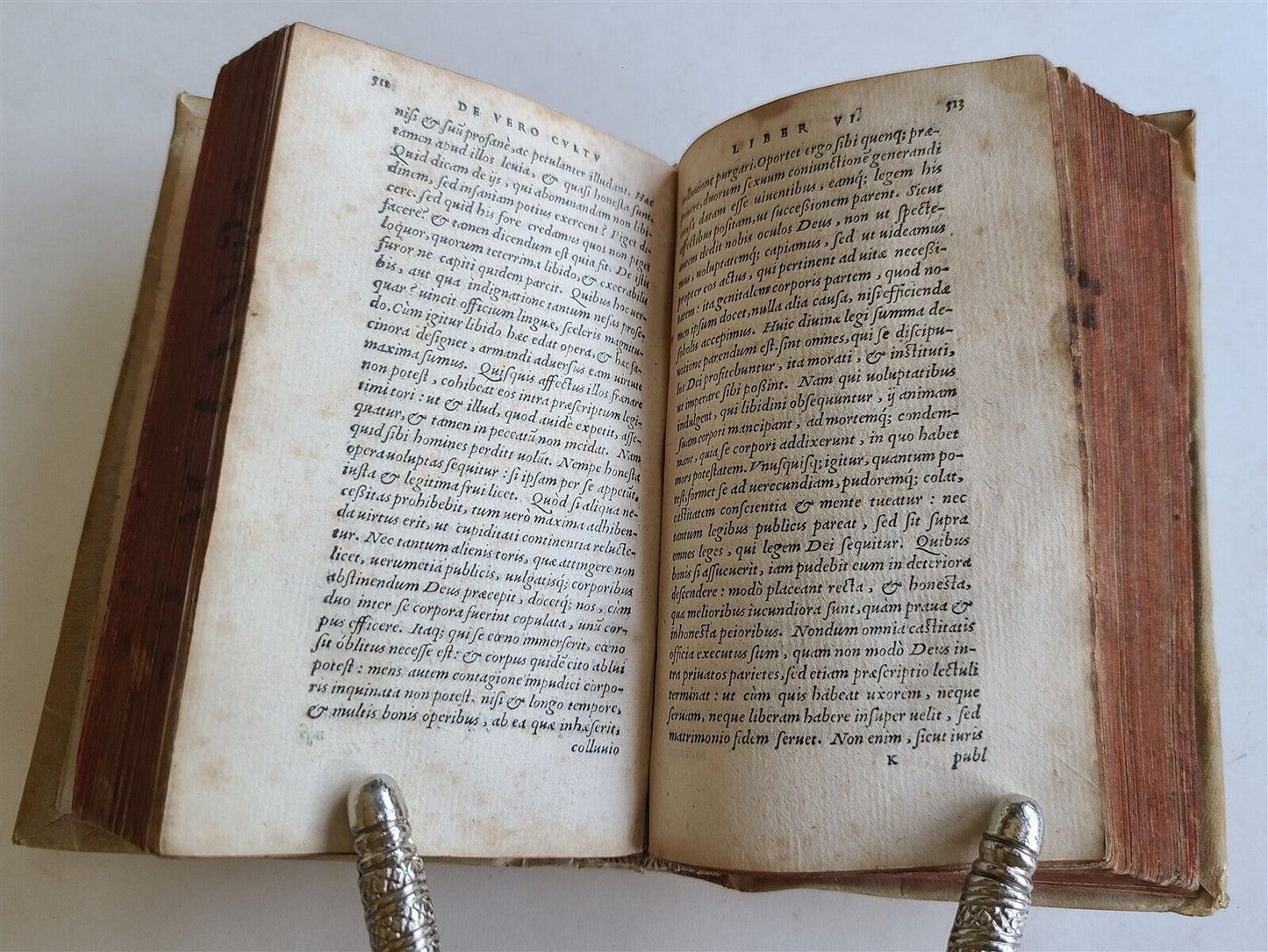 1556 Divinarum institutionum by LACTANTIUS antique VELLUM BOUND