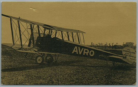 QUANTAS AIRWAYS AIRPLANE AUSTRALIA 1921 ANTIQUE POSTCARD