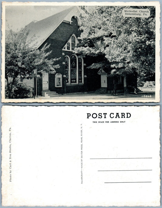 RIMERSBURG PA METHODIST CHURCH VINTAGE POSTCARD