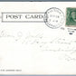 FULTON NY WOOLEN MILLS UNDIVIDED 1906 ANTIQUE POSTCARD w/ CORK CANCEL