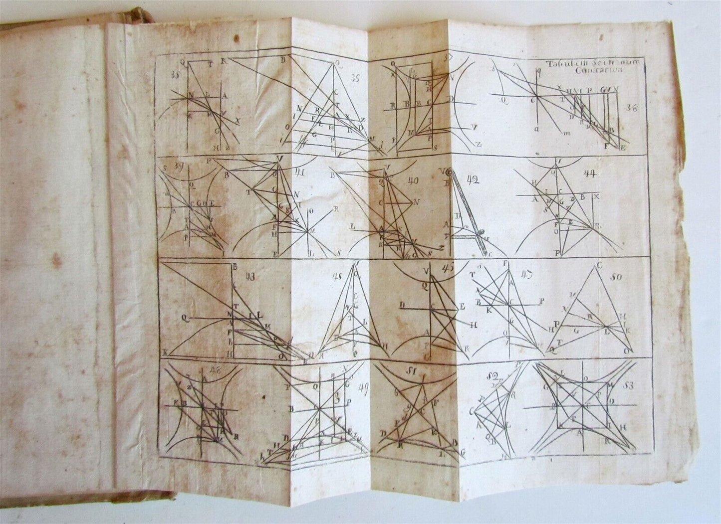 1744 MATHEMATICS EUCLID GEOMETRY ARCHIMEDE THEOREMATA antique ILLUSTRATED vellum