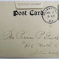 ANTIQUE 1906 POSTCARD - GREETINGS FROM ALLENTOWN PA CRESCENT MOON AMERICAN FLAG