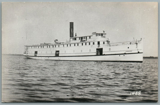 STEAMBOAT NEUSE VINTAGE REAL PHOTO POSTCARD RPPC