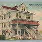 WILDWOOD ON THE SEA KNOLL'S INN PACIFIC AT BAKER AVE. VINTAGE POSTCARD