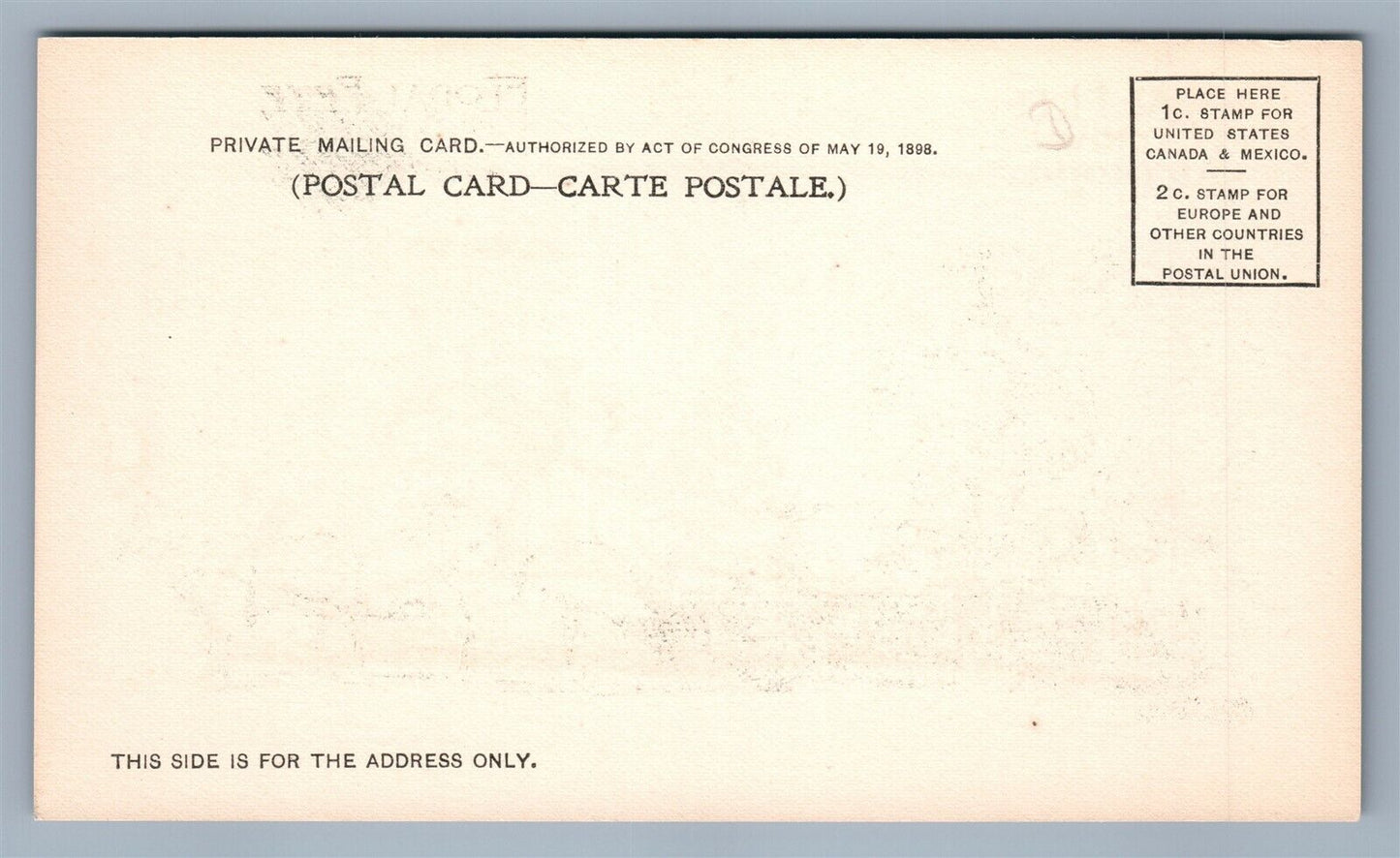 SARATOGA NY FLORAL FETE & CARNIVAL PRIVATE MAILING CARD ANTIQUE POSTCARD poetry