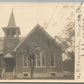 MEXICO PA CHURCH ANTIQUE REAL PHOTO POSTCARD RPPC