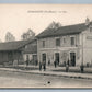 FRANCE RIMAUCOURT HTE-MARNE LA GARE RAILROAD STATION ANTIQUE POSTCARD railway