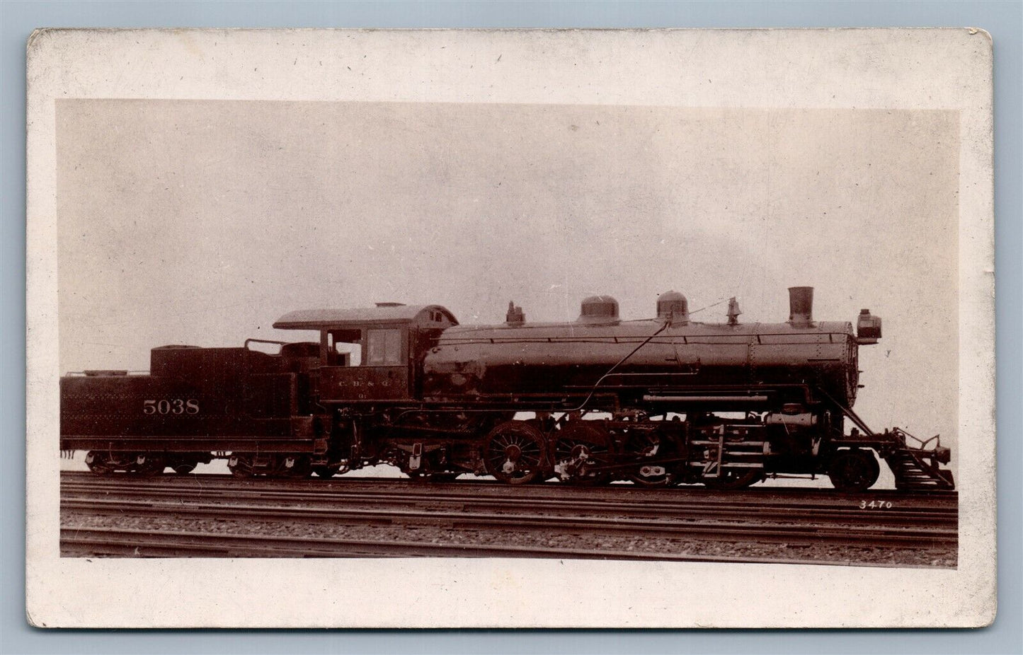 LOCOMOTIVE MAGAZINE SERIES UK TRAIN ANTIQUE REAL PHOTO POSTCARD RPPC railroad