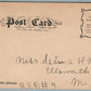 MILITARY SHIP USS RALEIGH ANTIQUE POSTCARD